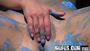 She's flashing her shaved pussy in public POV! 😏