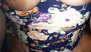 unfaithful latina wife gets caught having pussy sex on chair at night