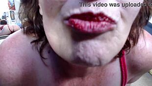 Dawnskye Teases in Panties with Big Tits and Curvy Body