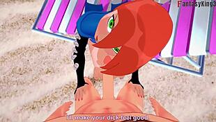 Yae Miko's Beach Bikini Sex