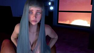 Busty femdom teases monster cock with titfuck in VR POV