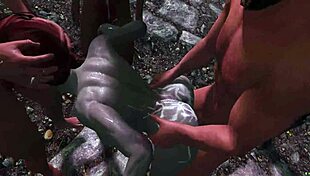 irileth encouraging the guards for a gangbang in skyrim