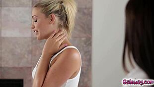 Dr. Angela White Exclaims While Checking Mia Malkova's Natural Tits and Pussy!