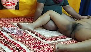 The indian wife gets hot as her husband fingers her desi pussy in pov.