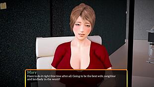 In my new family, the milf is licking big tits and diving into pussy