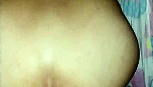 Fat Woman Bent Over in Doggystyle with Clothes Ripped, Tight Wet Pussy Filled with Cum and Big Ass