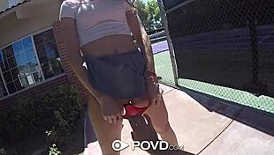 Povd Naughty Blonde Anya Olsen Performs Pov Deepthroat Blowjob With Hardcore Cumshot