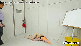 Naughty teen 18+ brought to butthole asylum for uninhibited anal therapy