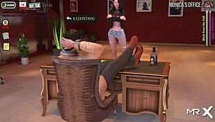 Girlfriend HELPS with MAN in 3D Hentai Game!