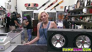 blonde with small tits explores amateur hobbies, loving big challenges