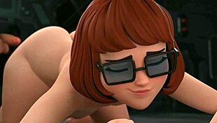 I can't believe I'm watching Velma from Scooby Doo in this 3D cartoon adventure, it's so fun and exciting