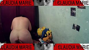 i ate her fat pussy, then pounded her curvy ass against the closet, dominating the horny pig