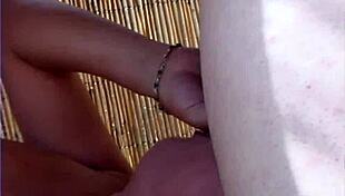 Bartender Serves at Outdoor Pool Party Gathering