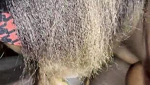 curvy teen with big tits bends over for delivery guy, licks and squirts on wet pussy