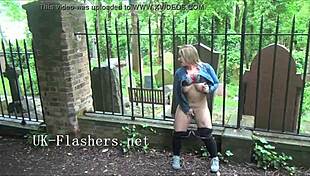 Ashley Rider Flashes Pussy in London Public Exhibitionism with Naughty British Babe