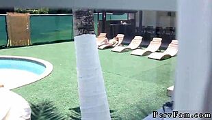 Teen celebrates birthday with a messy blowjob surprise