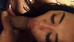 La teen 18+ takes a full load from big cock