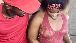 curvy teen with big tits bends over for delivery guy, licks and squirts on wet pussy