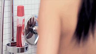 Watch this teen explore her body with a dildo