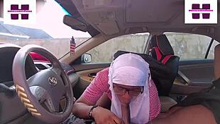 ebony teen fucks big monster cock in car