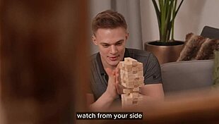 secret watchers jenga fun turns into wild threesome