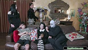 the addams family dives into a wild orgy with monster cocks