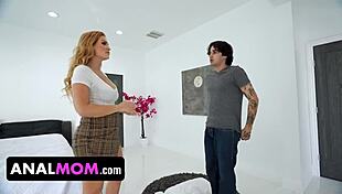 stepmom teaches virgin stepson how to play with big boobs and drill that cock-hungry asshole