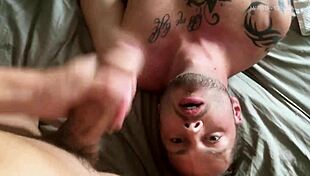 i'm shocked my roommate’s big dick cums on my face