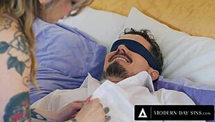 Vanessa vega cheats in threesome with blindfolded hubby 😏