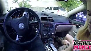 blonde teen 18+ fucks for cash with skinny body and petite frame