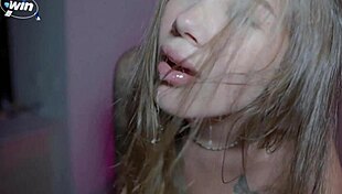 hey, delivery guy with huge cock just banged busty sara blonde and left a creampie!