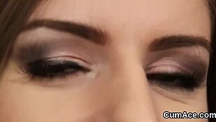 Babe Receives Facial And Swallows