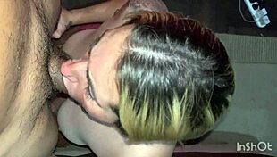 latina girlfriend turns slutty sucking black cock deep in homemade scene