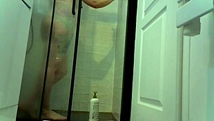 short shower scene with big tits milf getting fucked and squirting in paris