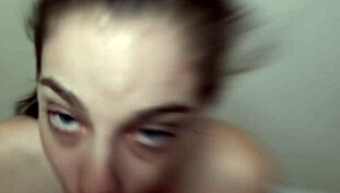 Bobbi dylan covers the cock in spit blowjob