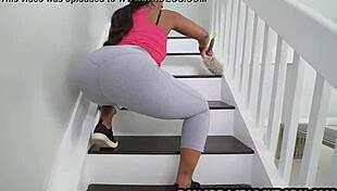 i can't resist my sexy black maid's big tits and ass