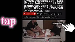 Japanese Girl Touches My Cock When She Stays Over, Leading To Intense Sex