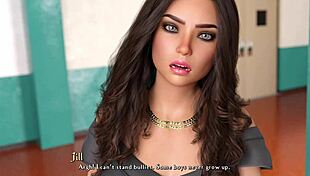 in being a dik episode 07, the guy meets a hot rich curvy teen girl and they cum together