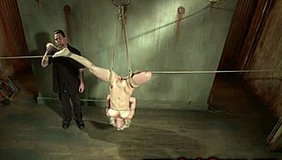 Bound Suspended Gagged BDSM Whore Dildo Fucked