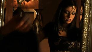 Erotic Brunette Milf Dancer Teases with Striptease