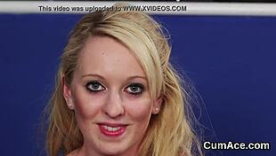 Sexy Model Gets Jizz Shot On Her Face Sucking All The Cum