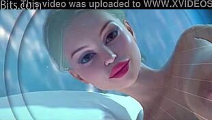 the visitor sci-fi futanari fucks busty girl in 3d porn futadom animated 3dx fantasies