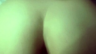 Amateur milf gets fucked from behind, ending with cum on her ass.