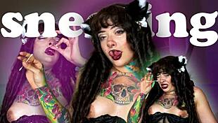 goth girl sneezing compilation