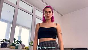 Pov Blowjob Leads to Missionary, Cowgirl, Doggystyle, and Cum on Skirt