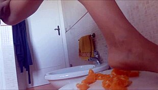 Lovenia, why play with hot pee on that juicy orange?