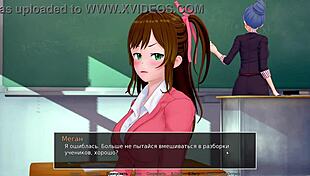 Complete Gameplay - Hs Tutor Part 8: Anal Sex With Asian Slut Blonde And Big Cock Blowjob