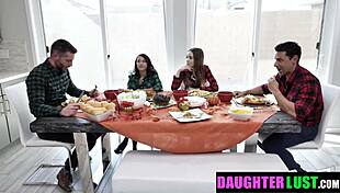 Best Friends' Stepdads Team Up for Orgy with Daughters!