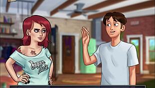 Summertime Saga 64 with Big Tits Anime Hentai Action!