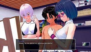 Complete Gameplay - Hs Tutor Part 8: Anal Sex With Asian Slut Blonde And Big Cock Blowjob